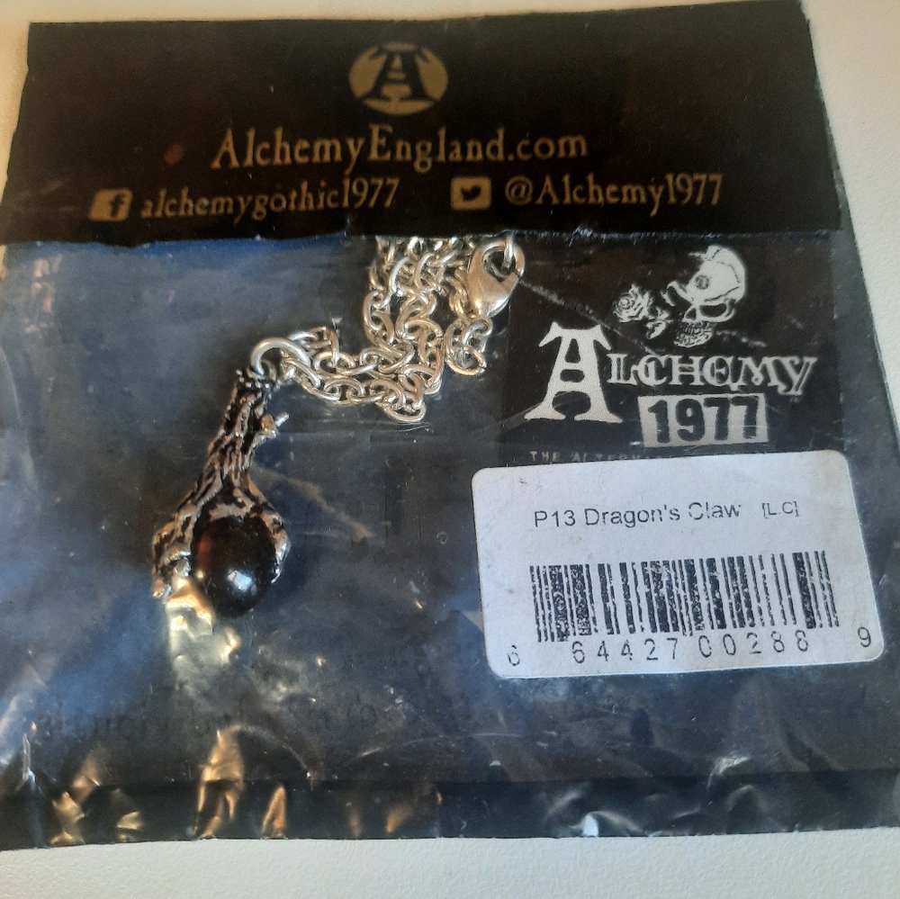 Alchemy England Dragons claw necklace